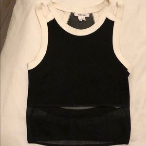 Helmut Lang fitted crop top
